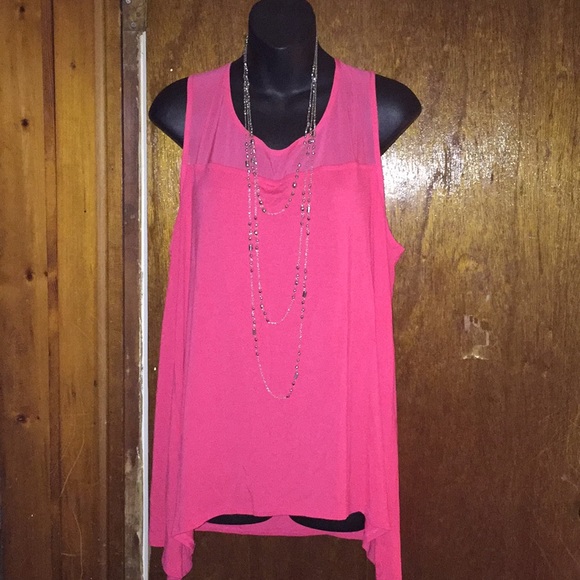 Dana Buchman Tops - Dana Buchanan size xl women’s pink rose top Dana Buchman Tops - Dana Buchanan size xl women’s pink rose top